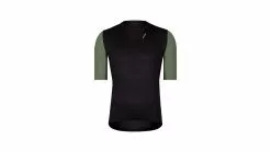 Barden Kurzarm Trikot Etxeondo Mann Schwarz/Khaki Grün