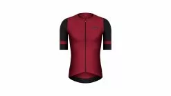 Titelseite 20 Mendi Radtrikot Kurzarm Etxeondo Mann 2022 Granat/Schwarz