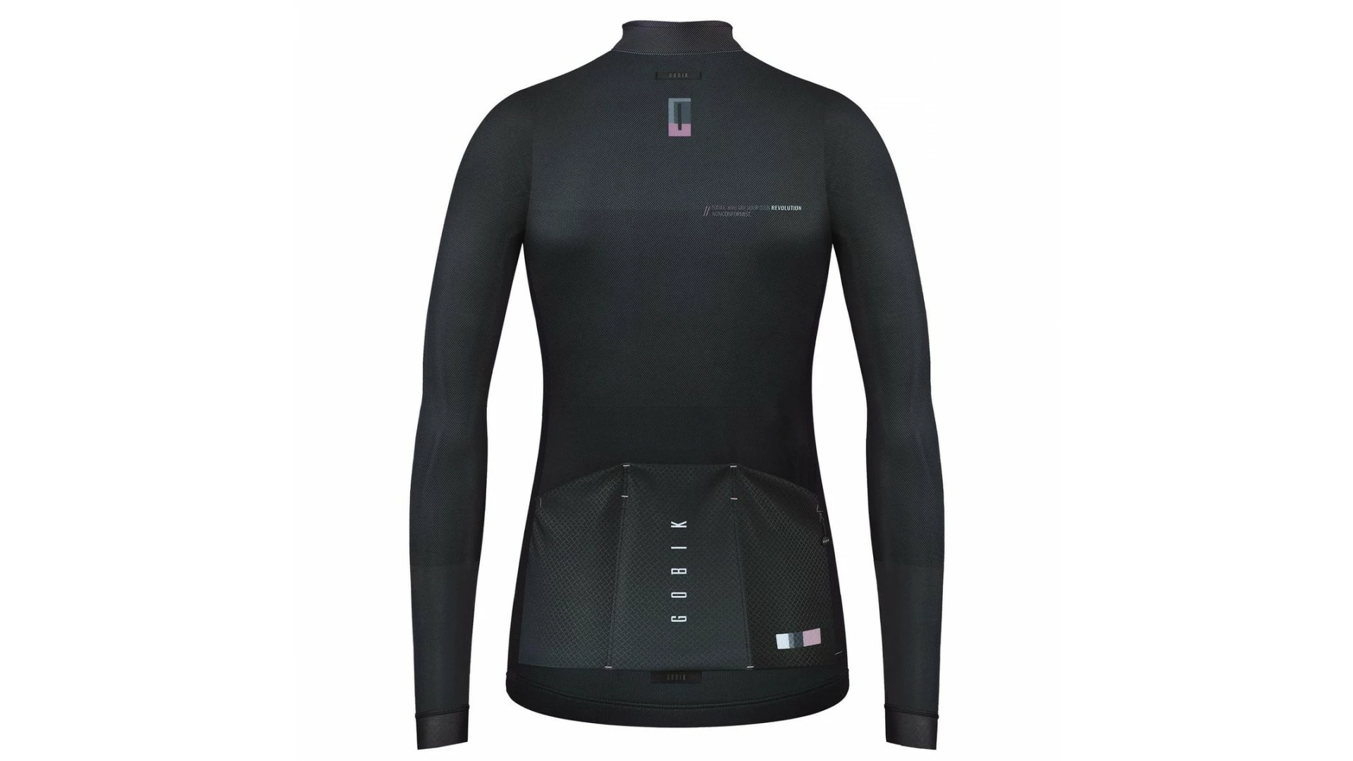 Radtrikot Langarm Cobble Gobik Frau 2022 Dark Coal 4 Radtrikot Langarm Cobble Gobik Frau 2022 Dark Coal – Bild 2