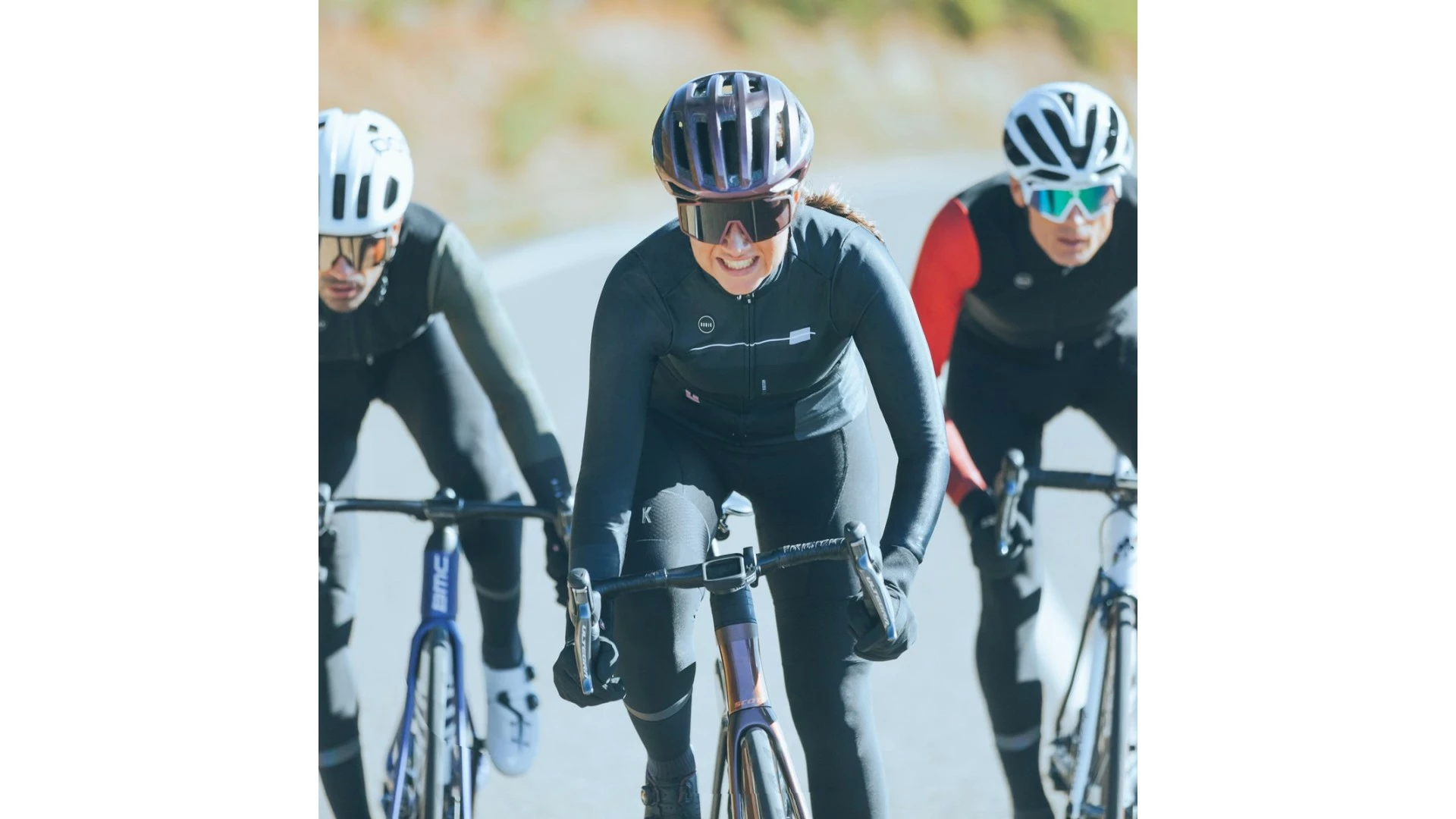 Radtrikot Langarm Cobble Gobik Frau 2022 Dark Coal 5 Radtrikot Langarm Cobble Gobik Frau 2022 Dark Coal – Bild 3