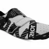 Riot Buckle Rennräder Schuhe Bont Weiß/Schwarz