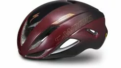S-Works Evade II Rennrad Helm Angi Mips Ce Specialized Gloss Maroon/Matte Schwarz