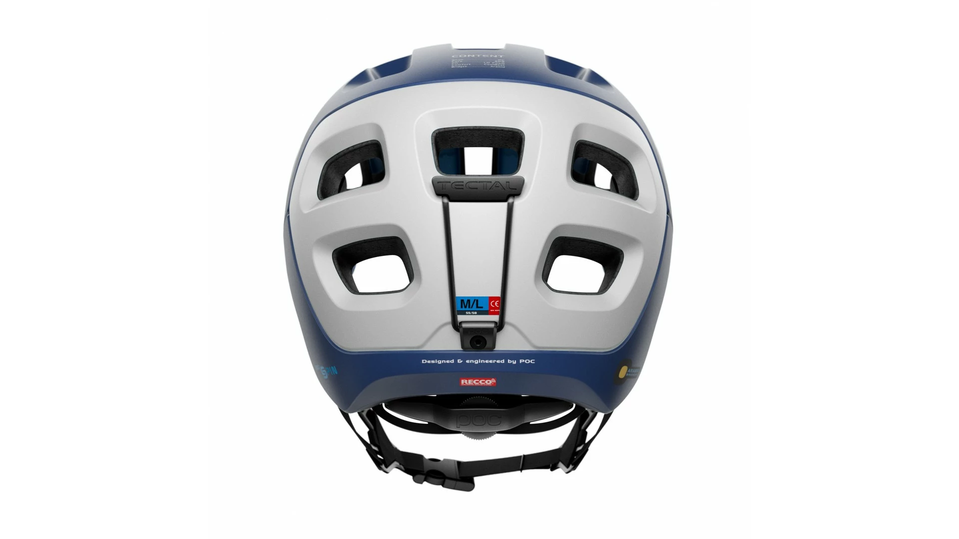 Tectal Race Spin Helm Mtb Poc Lead Blau/Hydrogen Weiß Matt 5 Tectal Race Spin Helm Mtb Poc Lead Blau/Hydrogen Weiß Matt – Bild 3